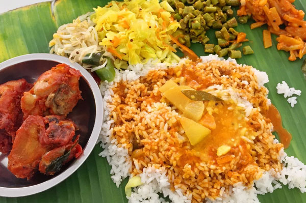 banana leaf rice lanscape