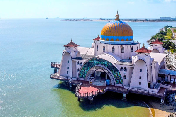 melaka straits mosque landscape